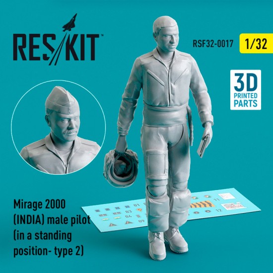 1/32 Mirage 2000 (INDIA) Male Pilot (in a standing position- type 2)