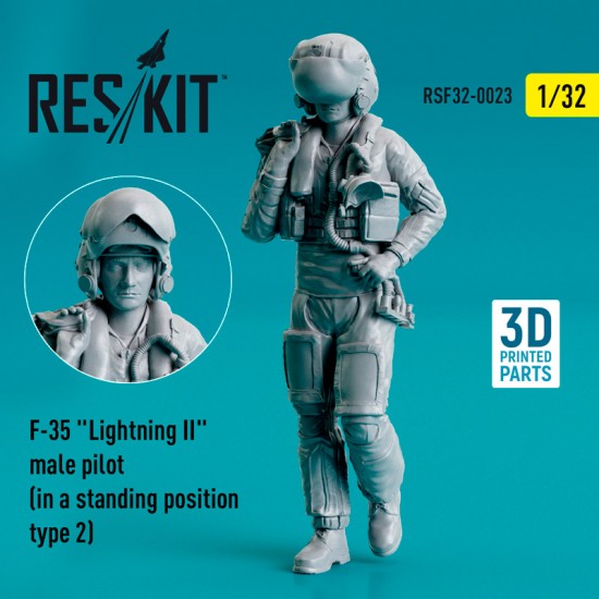 1/32 F-35 "Lightning II" Male Pilot (in a standing position - type 2)