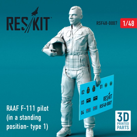 1/48 RAAF F-111 Pilot in a Standing Position- type 1 (3D Printing)