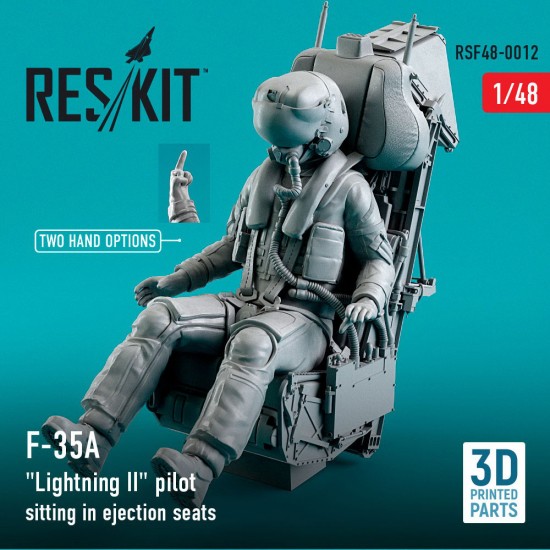 1/48 USAF Pilots F-35A "Lightning II" Sitting in Ejection Seats (3D Printing)