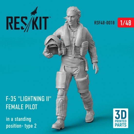 1/48 F-35 Lightning II Female Pilot (In A Standing Position- Type 2)