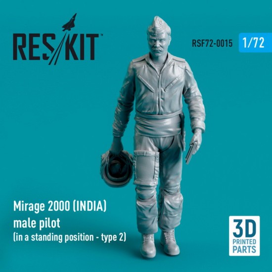 1/72 Mirage 2000 (INDIA) Male Pilot (in a standing position - type 2)