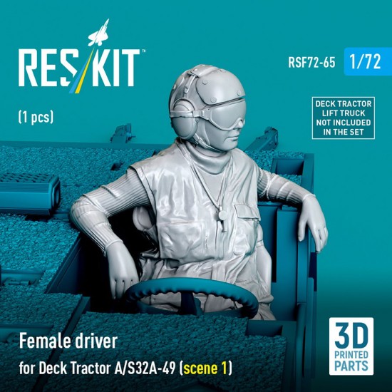 1/72 Female Driver for Deck Tractor A/S32A-49 (scene 1) (1pc)