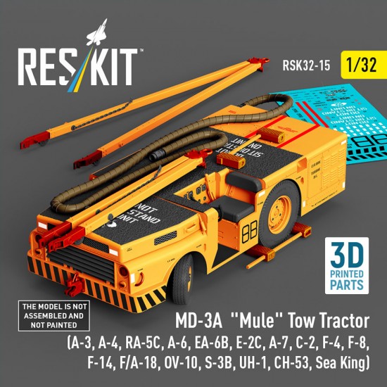 1/32 MD-3A Mule Tow Tractor for A-3/4/6/7RA-5C/EA-6B/E-2C/C-2/F-4/F-8/F-14