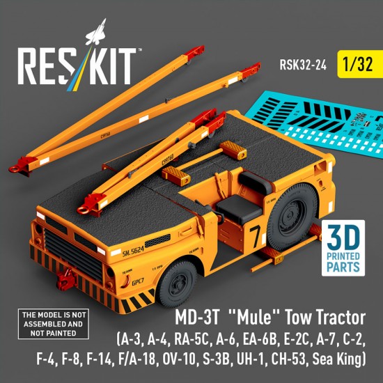 1/32 MD-3T Mule Tow Tractor for A-3/4/6/7RA-5C/EA-6B/E-2C/C-2/F-4/F-8/F-14