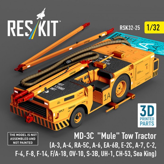 1/32 MD-3C Mule Tow Tractor for A-3/4/6/7RA-5C/EA-6B/E-2C/C-2/F-4/F-8/F-14