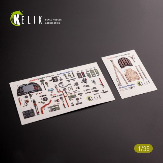 1/35 Spitfire Mk.VB Interior 3D Decals for Border kit