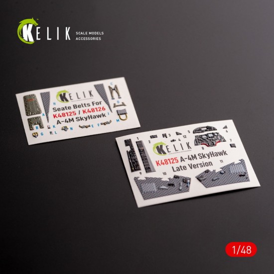 1/48 A-4M Late Interior 3D Decals for Magic Factory kit