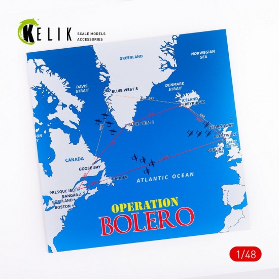 1/72 - 1/48 Operation Bolero WWII era Acrylic 3 mm (240 x 240 mm, 190g) 