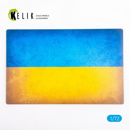 1/72 Ukraine Flag Base Acrylic 3 mm (280 x 180 mm, 170 g) 