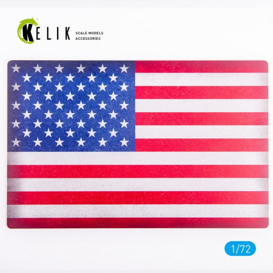 1/72 USA Flag Base Acrylic 3 mm (280 x 180 mm, 170 g) 