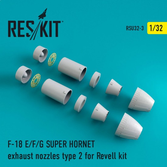 1/32 Boeing F/A-18E/F Super Hornet Type 2 Exhaust Nozzles for Revell kits