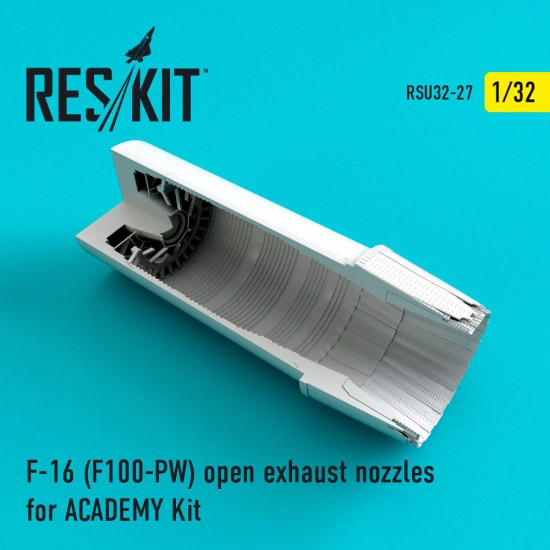 1/32 F-16 Fighting Falcon (F100-PW) Open Exhaust Nozzles for Academy kits