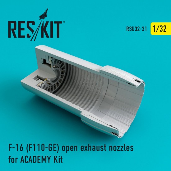1/32 F-16 Fighting Falcon (F110-GE) Open Exhaust Nozzles for Academy kits
