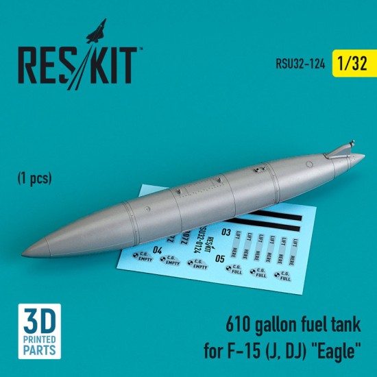 1/32 610 gallon Fuel Tank for F-15 (J, DJ) Eagle (3D printing)