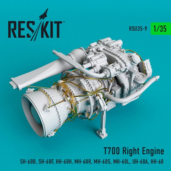1/35 T700 Right Engine for Kitty Hawk/Academy SH-60B/F/HH-60/H/MH-60R/S ...