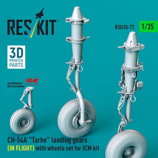 1/35 Ch-54A Tarhe Landing Gear (In Flight) with Wheels Set for ICM Kit