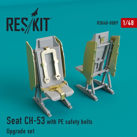 1/48 Seat CH-53/MH-53 with PE Safety Belts