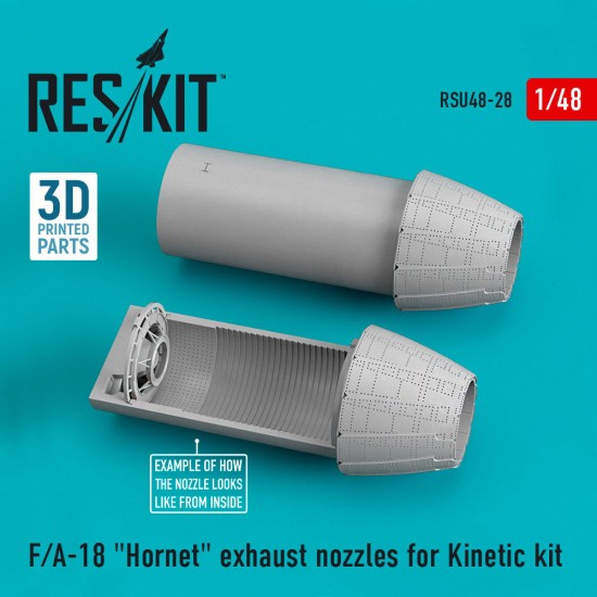 1/48 McDonnell Douglas F-18 Hornet Exhaust Nozzles for Kinetic kits