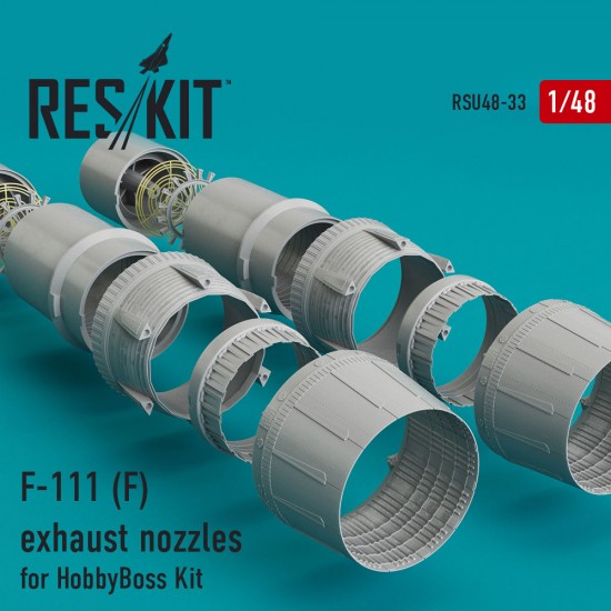 1/48 General Dynamics F-111 (F) Aardvark Exhaust Nozzles for Hobby Boss kits