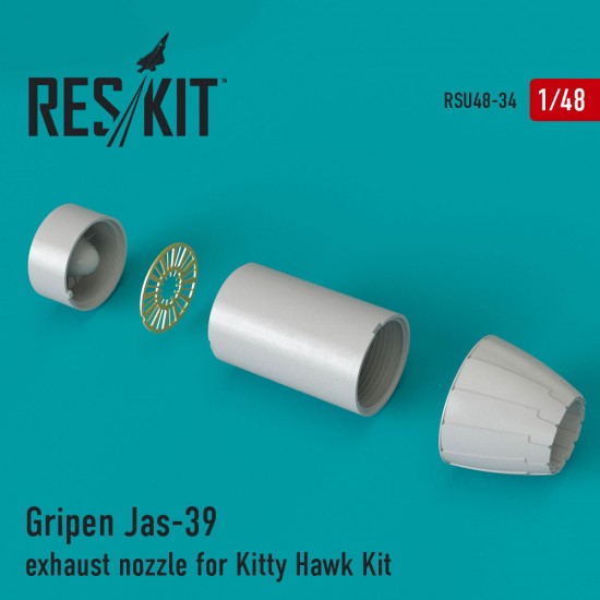 1/48 Saab JAS 39 Gripen Exhaust Nozzles for Kitty Hawk kits