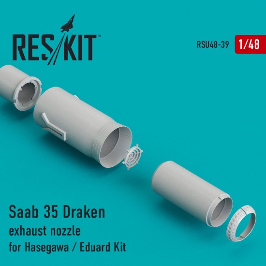 1/48 Saab 35 Draken Exhaust Nozzles for Hasegawa/Eduard kits