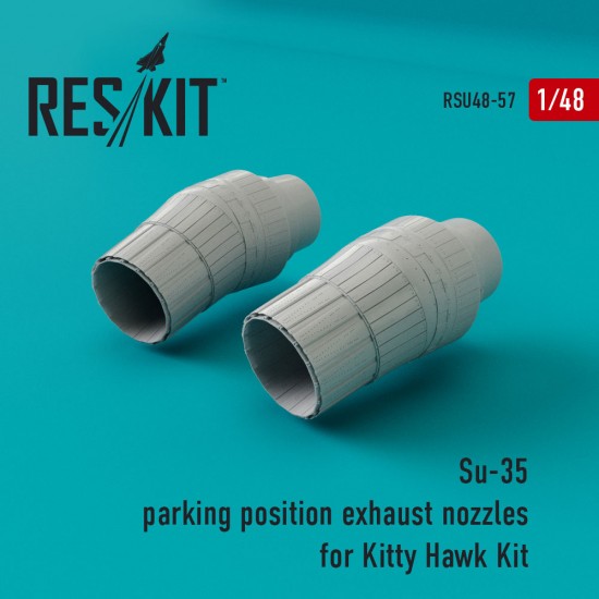 1/48 Su-35 Parking Position Exhaust Nozzles for Kitty Hawk Kits