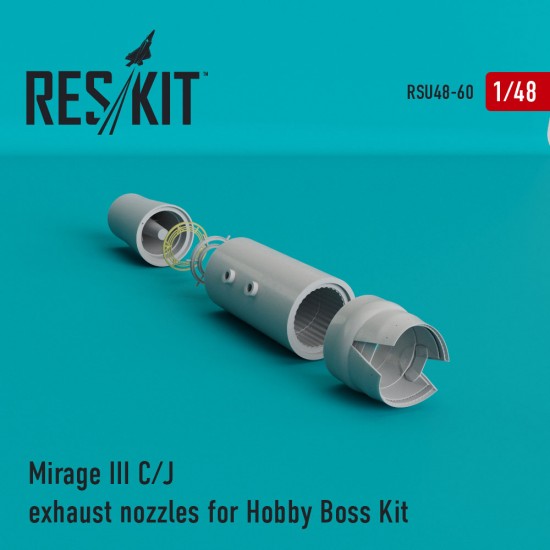 1/48 Mirage III C/J Exhaust Nozzles for Hobby Boss Kits