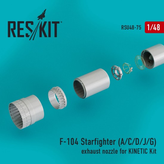 1/48 Lockheed F-104 Starfighter (A/C/D/J/G) Exhaust Nozzle for Kinetic kits