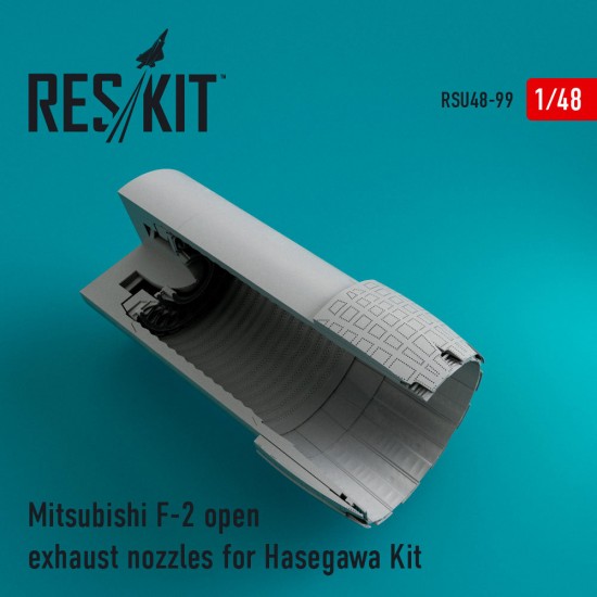 1/48 Mitsubishi F-2 Open Exhaust Nozzles for Hasegawa kits