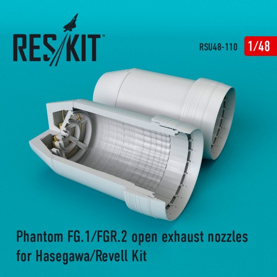 1/48 McDonnell Douglas Phantom (FG.1/FGR.2) Open Exhaust Nozzles for Hasegawa/Revell Kit 