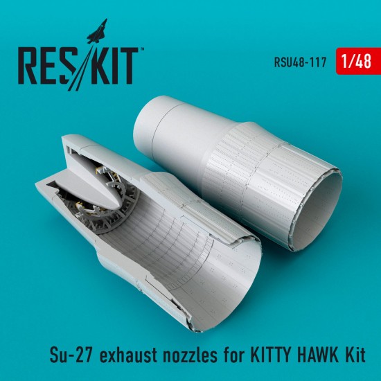 1/48 Sukhoi Su-27 Exhaust Nozzles for Kitty Hawk Kit
