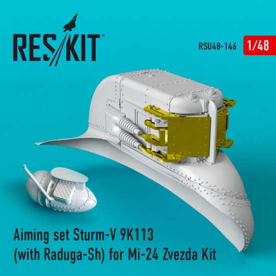 1/48 Sturm-V 9K113 Aiming Set with Raduga-Sh for Zvezda Mi-24 Kits