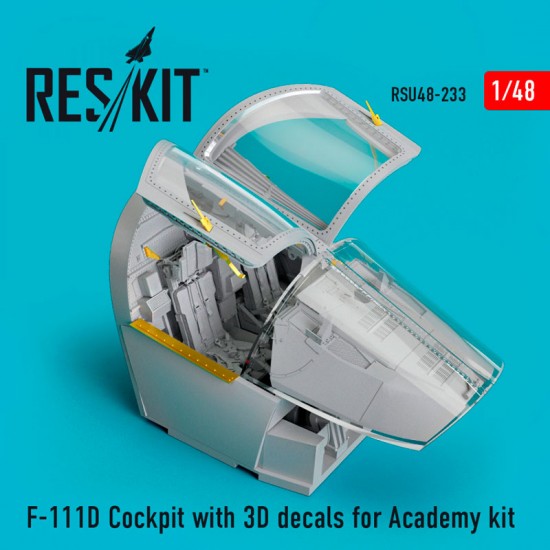 1/48 F-111D Cockpit with 3D Decals for Academy Kit