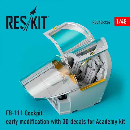 1/48 Fb-111 Cockpit Early Modification with 3D Decals for Academy Kit