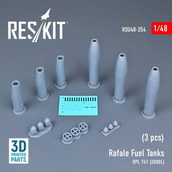 1/48 Rafale Fuel Tanks Rpl 741 2000L (3pcs)