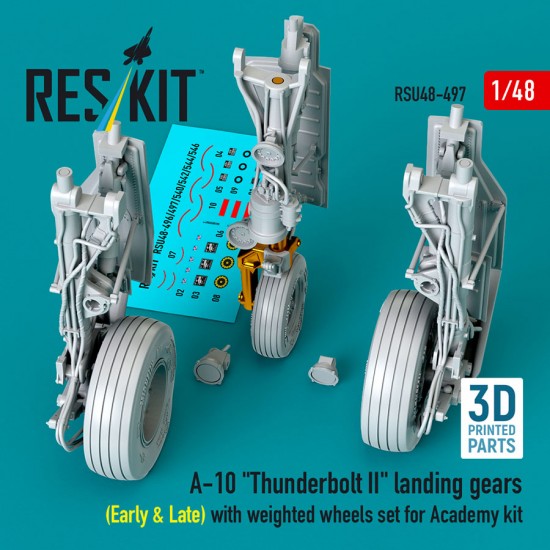 1/48 A-10 Thunderbolt II Landing Gears (Early Late) for Academy Kit