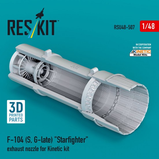 1/48 F-104 (S/G-Late) Starfighter Exhaust Nozzle for Kinetic Kit