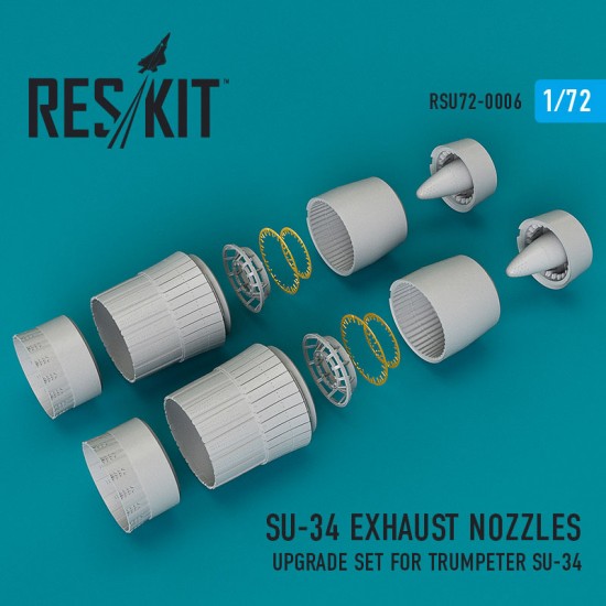 1/72 Su-34 Exhaust Nozzles for Trumpeter kits