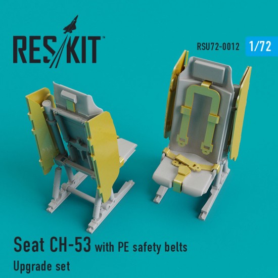 1/72 Seat CH-53/MH-53 with PE Safety Belts