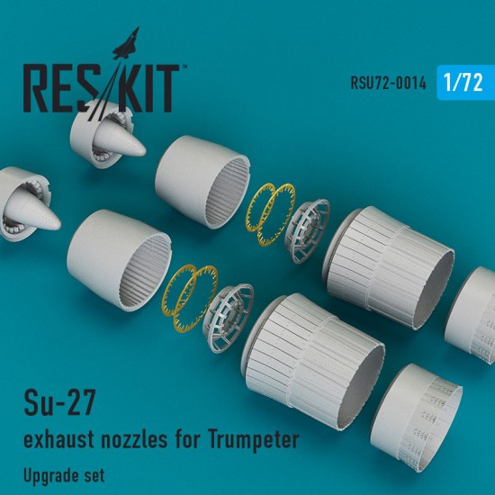 1/72 Sukhoi Su-27 Exhaust Nozzles for Trumpeter kits