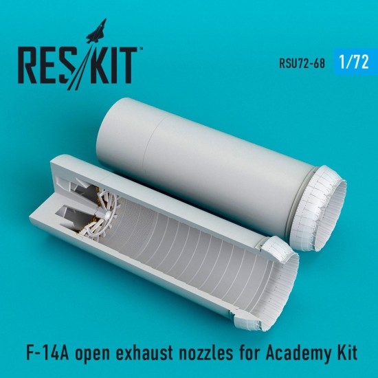 1/72 F-14A Open Exhaust Nozzles for Academy Kit