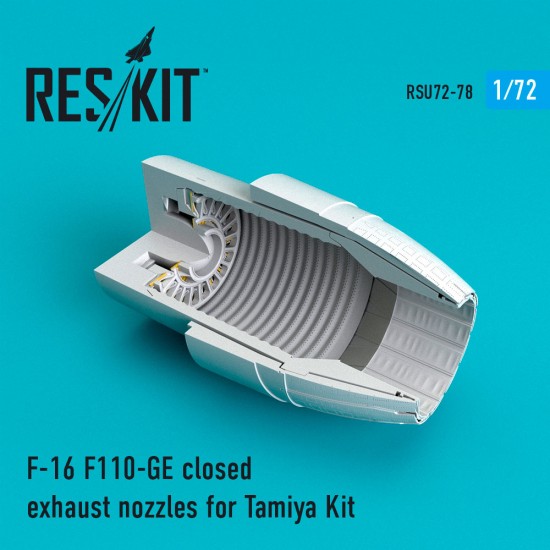 1/72 General Dynamics F-16 Fighting Falcon F110-GE Closed Exhaust Nozzles for Tamiya Kit