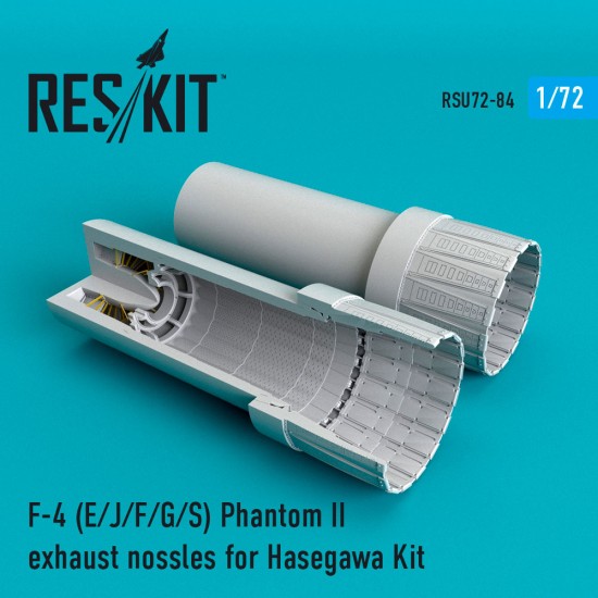 1/72 McDonnell Douglas F-4 Phantom II (E/J/F/G/S) Exhaust Nozzles for Hasegawa Kit