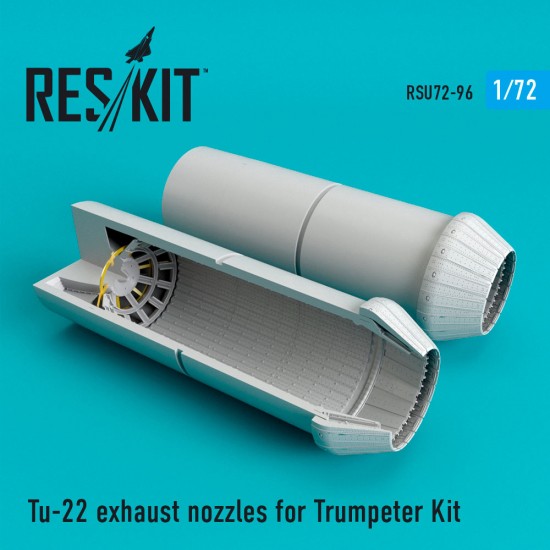 1/72 Tupolev Tu-22 Blinder Exhaust Nozzles for Trumpeter Kit
