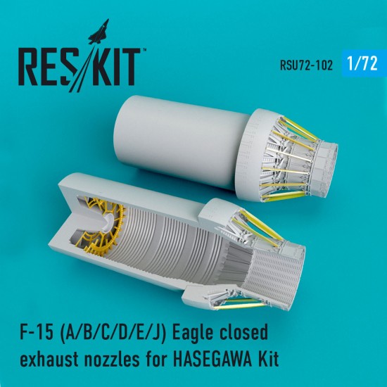 1/72 McDonnell Douglas F-15 (A/B/C/D/E/J) Eagle Closed Exhaust Nozzles for Hasegawa Kit