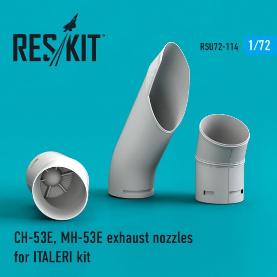 1/72 Sikorsky CH-53E Super Stallion, MH-53E Sea Dragon Exhaust Nozzles for Italeri kit 