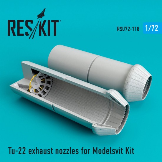 1/72 Tupolev Tu-22 Exhaust Nozzles for Modelsvit Kit