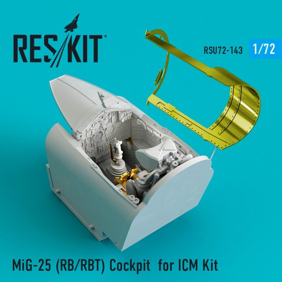 1/72 Mikoyan-Gurevich MiG-25 (RB/RBT) Cockpit for ICM Kit