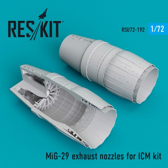 1/72 Mikoyan MiG-29 Exhaust Nozzles for ICM Kit